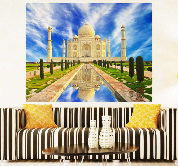 Sticker Taj Mahal kleur Top Merken Winkel
